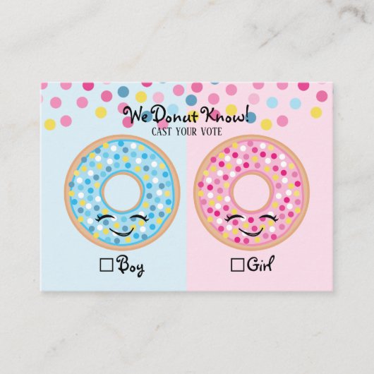 Ik weet niet of het geslachtsgebonden is aan de st visitekaartje (Voorkant)