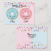 Ik weet niet of het geslachtsgebonden is aan de st visitekaartje (Voorkant / Achterkant)