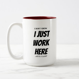 Ik weet niet of ik hier gewoon grappig geschenk we tweekleurige koffiemok