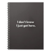 Ik weet niet of ik hier pas grappige citaten heb notitieboek (Voorkant)