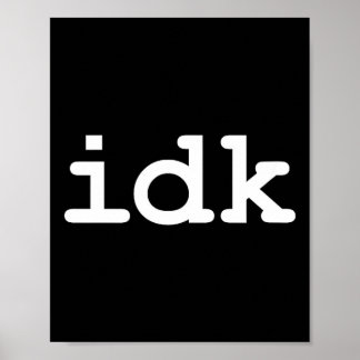 Ik Weet Niet Sarcasme Leven Poster