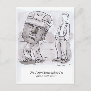 Ik weet niet waar ik mee ga. briefkaart