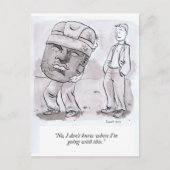 Ik weet niet waar ik mee ga. briefkaart (Voorkant)