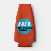 Ik weet niet wat die rots is (blauw) flesjeskoeler (Voorkant)