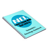 Ik weet niet wat die rots is (blauw) notitieboek (Rechterzijde)