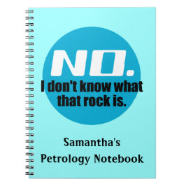 Ik weet niet wat die rots is (blauw) notitieboek