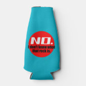 Ik weet niet wat die rots is (rood) flesjeskoeler (Voorkant)