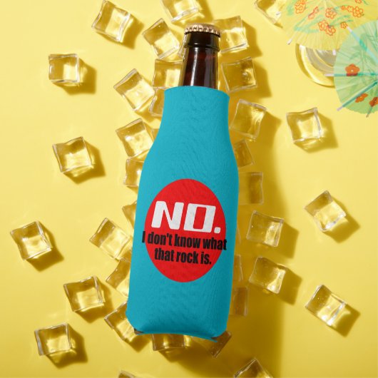 Ik weet niet wat die rots is (rood) flesjeskoeler (Insitu Zomer)