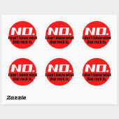 Ik weet niet wat die rots is (rood) ronde sticker (Vel)