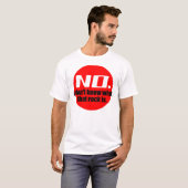 Ik weet niet wat die rots is (rood) t-shirt (Voorkant volledig)