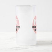 Ik weet niet wat die rots is (roze) matglas bierpul (Center)