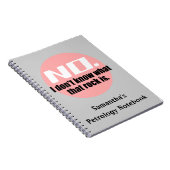 Ik weet niet wat die rots is (roze) notitieboek (Rechterzijde)