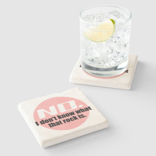 Ik weet niet wat die rots is (roze) stenen onderzetter