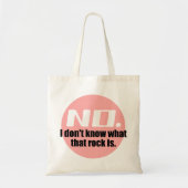 Ik weet niet wat die rots is (roze) tote bag (Voorkant)