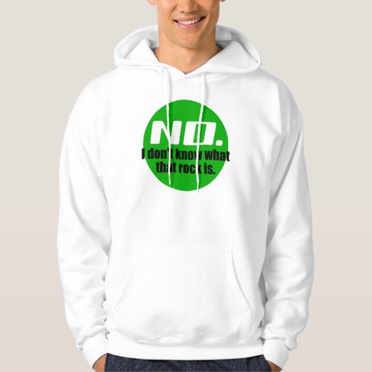 Ik weet niet wat die steen is (groen) hoodie (Voorkant)