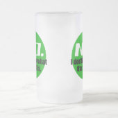 Ik weet niet wat die steen is (groen) matglas bierpul (Center)