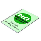 Ik weet niet wat die steen is (groen) notitieboek (Linkerzijde)