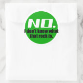 Ik weet niet wat die steen is (groen) ronde sticker (Tas)