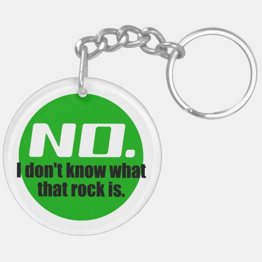 Ik weet niet wat die steen is (groen) sleutelhanger (Achterkant Links)