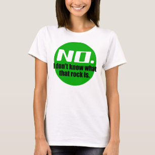 Ik weet niet wat die steen is (groen) t-shirt