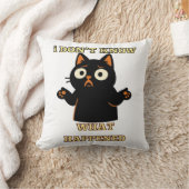 Ik weet niet wat er is gebeurd - Grappig kat shirt Kussen (Deken)