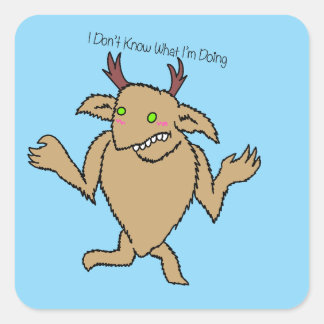 Ik weet niet wat ik aan het doen ben Sticker