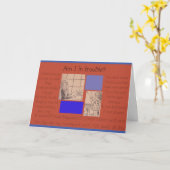 Ik weet niet wat ik gedaan heb, maar het spijt me! kaart (Gele Bloem)