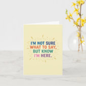 Ik weet niet wat ik moet zeggen, maar hier Kaart (Gele Bloem)