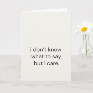 Ik weet niet wat ik moet zeggen, maar ik geef om j kaart