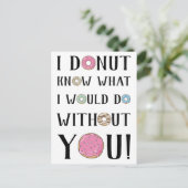 Ik weet niet wat ik zonder jou zou doen! feestdagenkaart (Staand voorkant)
