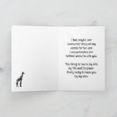 “Ik weet niet wat ik zonder jou zou moeten” kaart (Binnen)