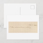 Ik weet niet wat morgen zal brengen briefkaart (Voorkant / Achterkant)