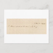 Ik weet niet wat morgen zal brengen briefkaart (Voorkant)