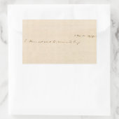 Ik weet niet wat morgen zal brengen rechthoekige sticker (Tas)