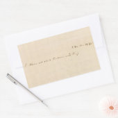 Ik weet niet wat morgen zal brengen rechthoekige sticker (Envelop)