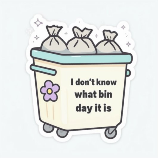 Ik weet niet welke dag het sticker is (Voorkant)