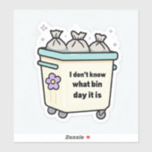 Ik weet niet welke dag het sticker is (Vel)