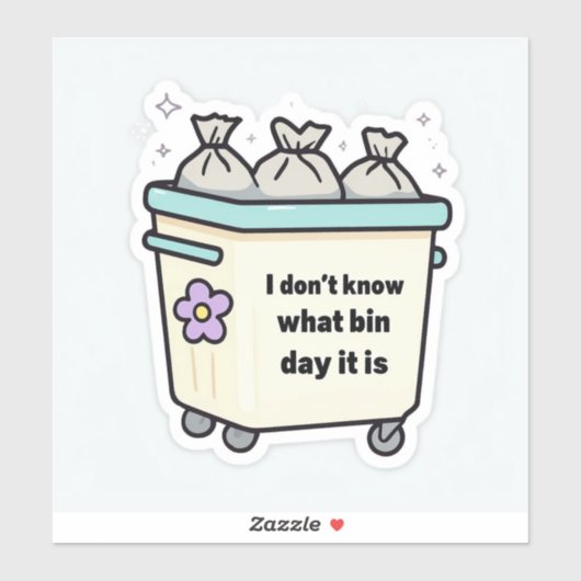 Ik weet niet welke dag het sticker is (Vel)