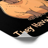 Ik weet niet zeker of de dosering van de capybara poster (Hoek)
