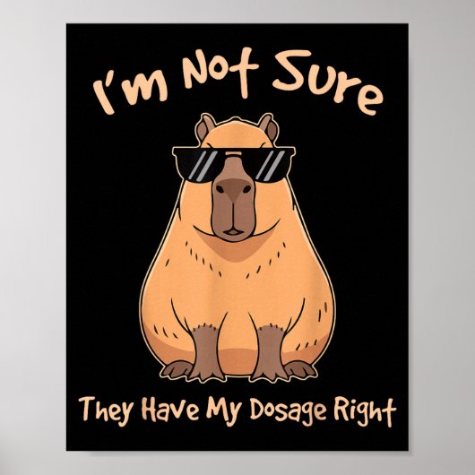 Ik weet niet zeker of de dosering van de capybara poster (Voorkant)