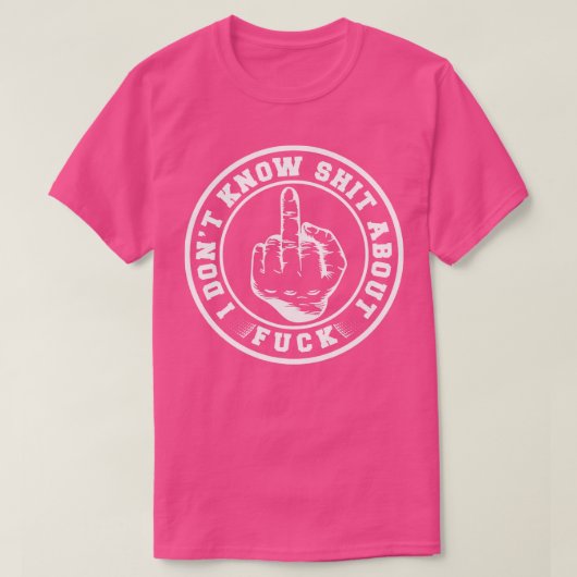 Ik weet niets van Badge T-shirt (Design voorkant)