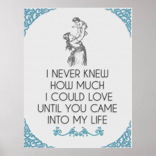 Ik weet nooit hoeveel ik moeder en kind kan ❤️ poster (Voorkant)