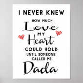 Ik weet nooit hoeveel liefde mijn hart kan inhoude poster (Voorkant)