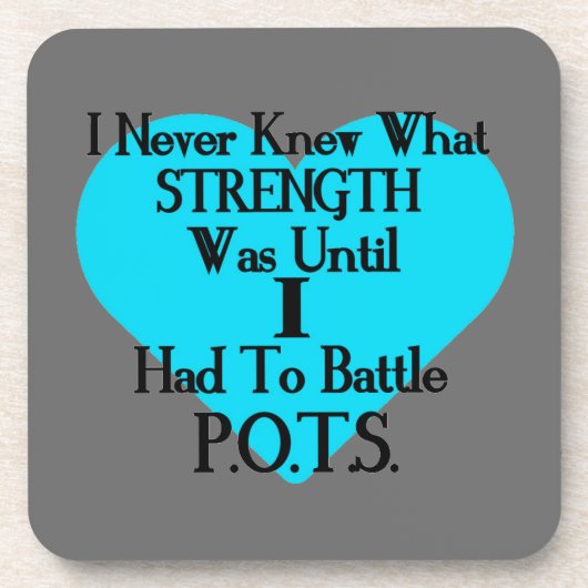 Ik weet nooit...ik..P.O.T.S. Drankjes Onderzetter (Voorkant)