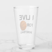 IK WEET OP BASKETBALL GLAS (Achterkant)