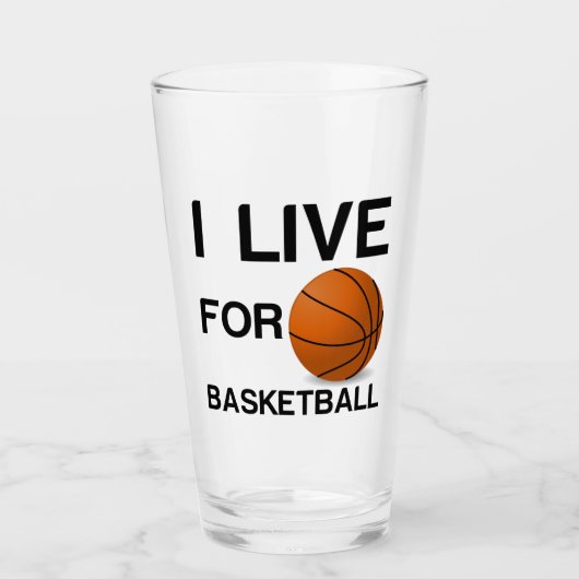 IK WEET OP BASKETBALL GLAS (Voorkant)