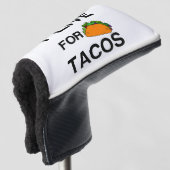 IK WEET OP TACOS GOLFHEADCOVER (3/4 voorkant)