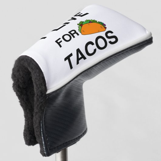 IK WEET OP TACOS GOLFHEADCOVER (3/4 voorkant)