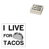 IK WEET OP TACOS RUBBERSTEMPEL (Gestempeld)
