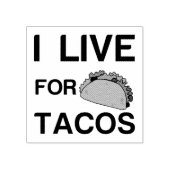 IK WEET OP TACOS RUBBERSTEMPEL (Afrduk)